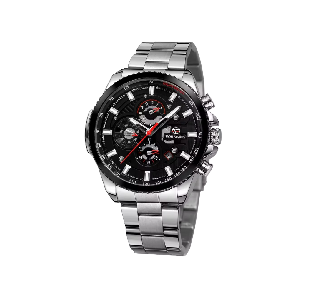 Forsining M4 Luxury -Silver/Black (Automatic)