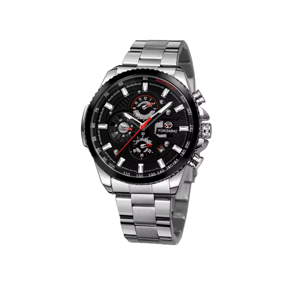 Forsining M4 Luxury -Silver/Black (Automatic)