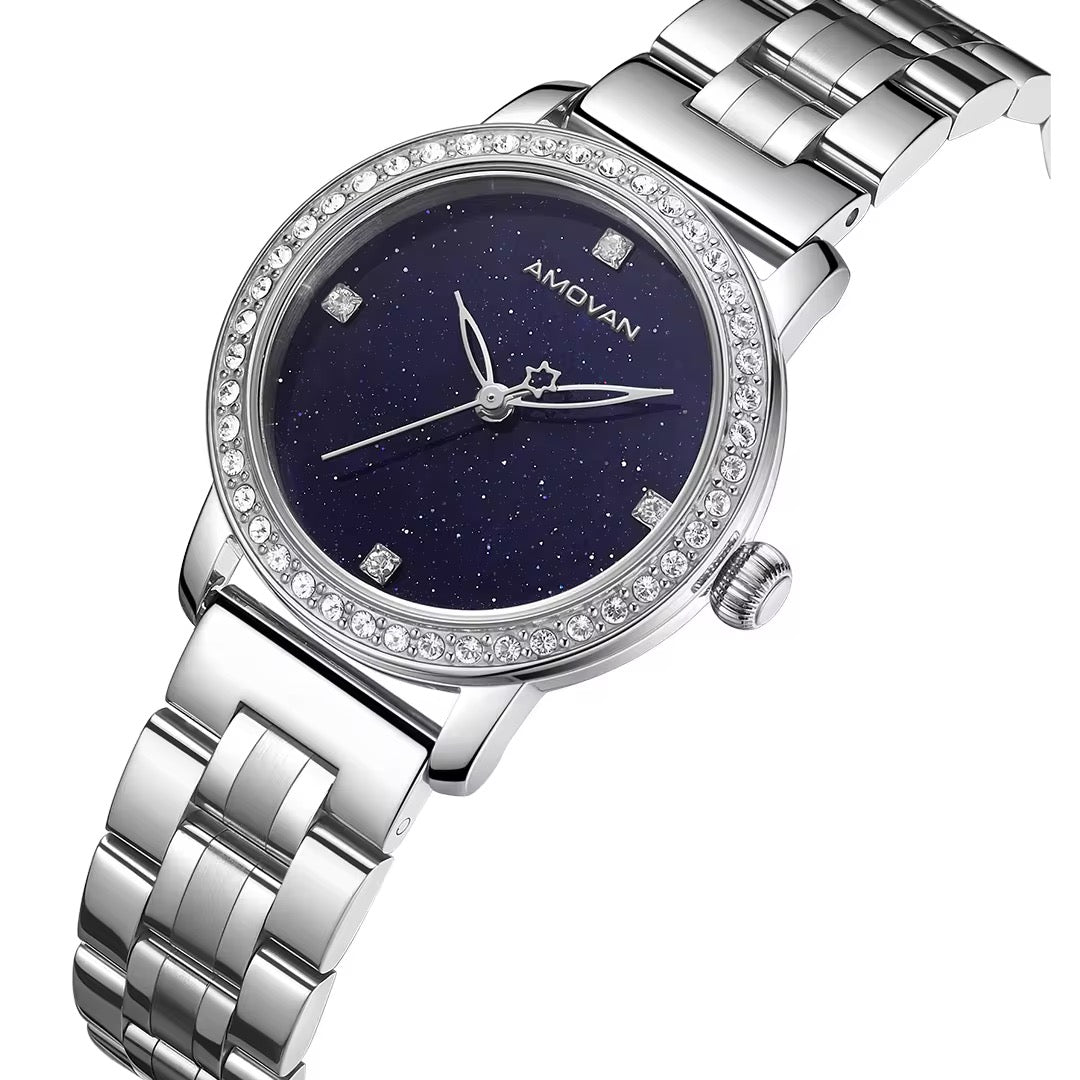 Amovan Midnight - Blue (Women's Watch, Quartz)