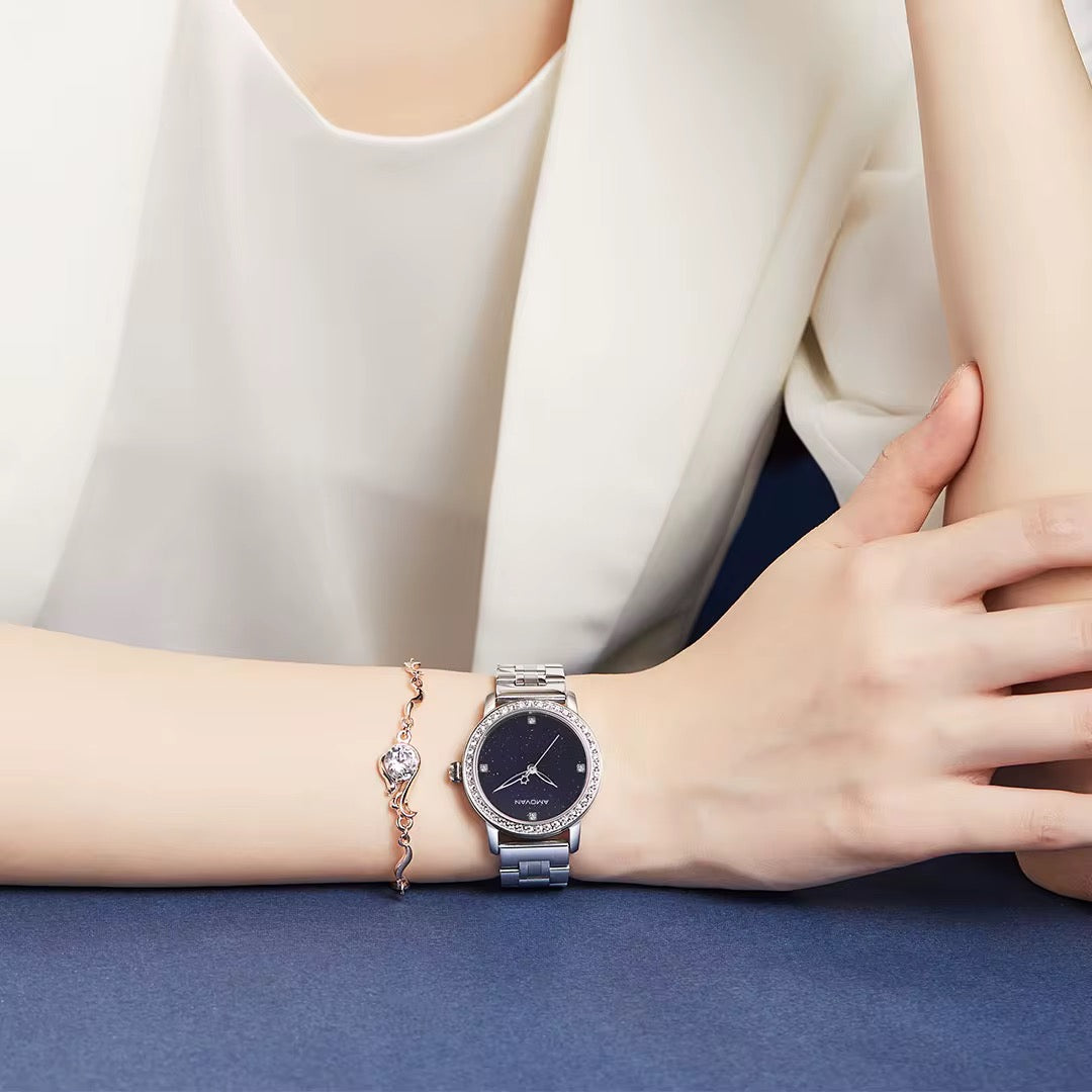 Amovan Midnight - Blue (Women's Watch, Quartz)