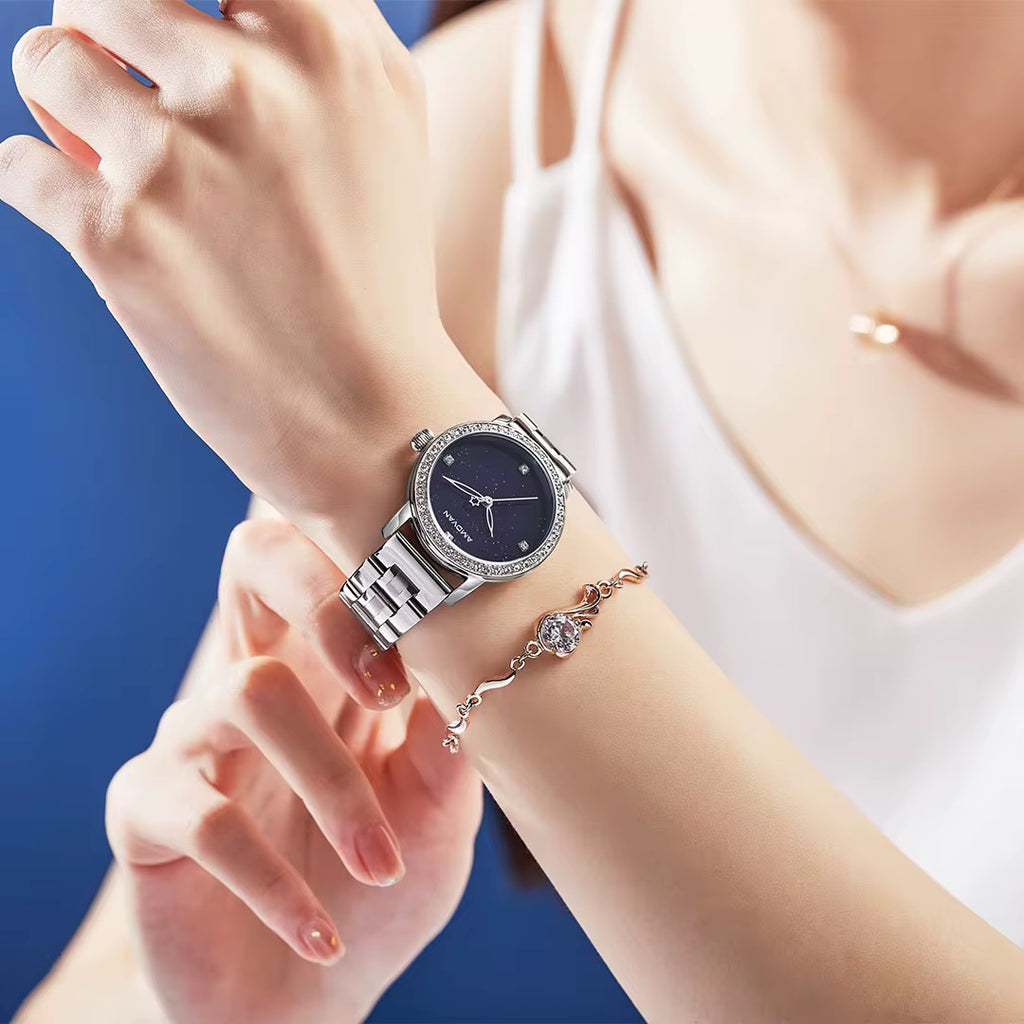 Amovan Midnight - Blue (Women's Watch, Quartz)