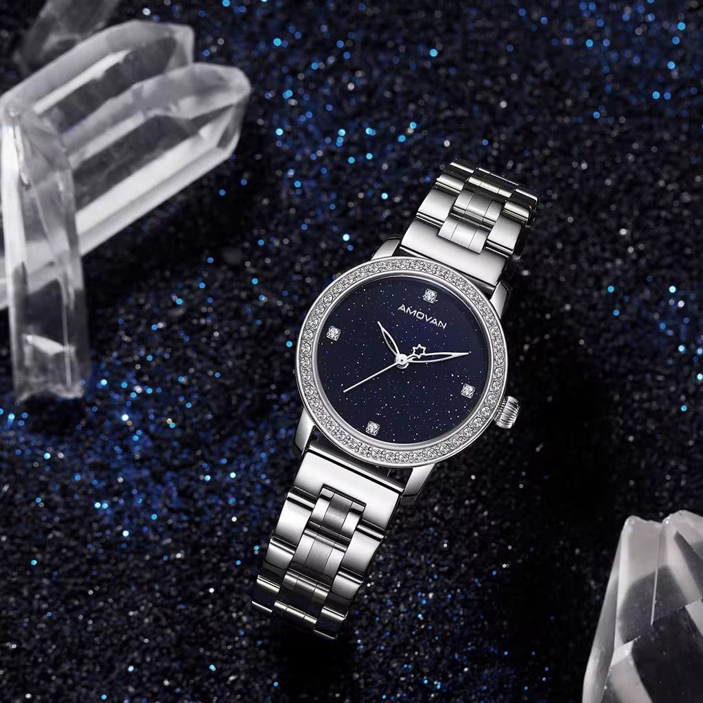 Amovan Midnight - Blue (Women's Watch, Quartz)