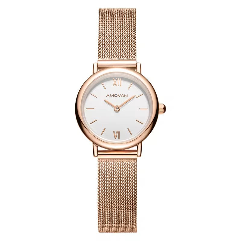 Amovan Tiny - Rosegold Mesh (Women's watch, Quartz)