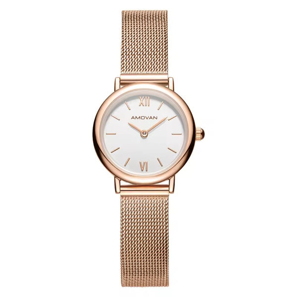 Amovan Tiny - Rosegold Mesh (Women's watch, Quartz)