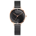Wave Watch - Black stainless steel (Women's watch, Quartz)