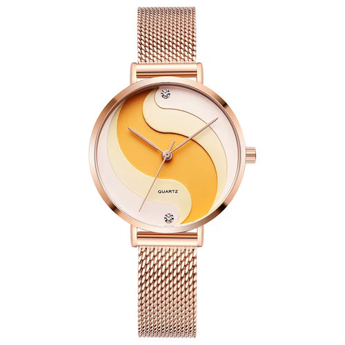 Wave Watch - Rosegold stainless steel (Women's watch, Quartz)
